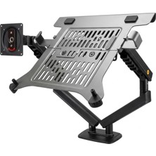 Happy Trend North Bayou Nb F160L Amortisörlü 17"-27" Monitör Tutucu ve 10"-17" Laptop Standı 2023 Yeni Tasarım
