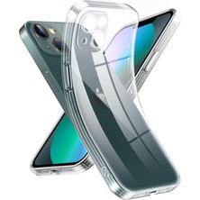 Happy Trend Apple iPhone 14 Kamera Korumalı Şeffaf Silikon Kılıf