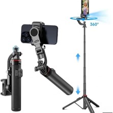Happy Trend C22 Akıllı Yüz Takip Özellikli Kameralı Kumandalı Canlı Yayın Selfi Çubuğu Gimbal Tripod