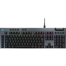 Happy Trend G G915 x Tactile Kablolu Düşük Profilli Rgb Aydınlatmalı Pc/mac Için Mekanik Ingilizce Q Oyun Klavyesi, Siyah