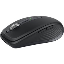 Happy Trend Mx Anywhere 3s Sessiz Kompakt Kablosuz Mouse, 8.000 Dpı Sensör ile Tüm Yüzeylerde Kullanım, Magspeed Elektromanyetik Kaydırma Özelliği, USB C, Bluetooth, Windows Pc, Linux, Chrome, Mac, Siyah