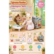 Toyfest Sylvanian Families Hemşire Seti 5094 Tavşan Anne Kate 35+ Parça Tekerlekli Sandalye 8 cm