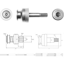 M191X94071 Mitsubishi Marş Dişlisi 26 Dıs (12 Dıs) Khd / Deutz (M9T65371 - M9T69371 - M9T61671 - M9T61971 - M9T62071) (Dıslı Kafası Yok
