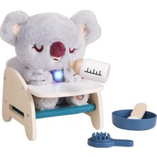 PopŞeker Care Pets Interaktif Peluş Bebek Koala Oyuncak Seti | Işıklı, Sesli ve Ahşap Aksesuarlı Eğitici Oyun Seti