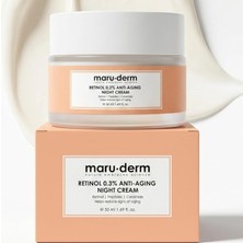 Maruderm Retinol%0.3 Yaşlanma Karşıtı Gece Kremi – Kırışıklık Karşıtı Yenileyici Yüz Kremi, Seramid & Peptit Kompleksi Ile, 50 ml