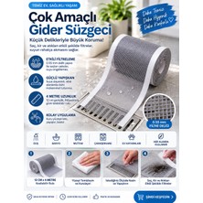 Tasarım Evi 4 Metre 12 cm Çok Amaçlı Süzgeç Bant Gider Süzgeci ve Sineklik Yaması Tamir Kiti