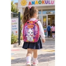 Dodomar Parlak Kedi Anaokulu Okul Çantası Çocuk Sırt Çantası Günlük Okul Kullanımı 30 x 22 x 13 cm
