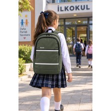 Dodomar Haki Lüks Ilkokul Okul Çantası Çocuk Öğrenci Sırt Çantası Günlük Okul Kullanımı 45 x 30 x 15