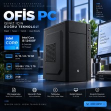 Intel Core I5-12400F Ofis Oem Paket | 8/16/24/32 GB Ram | 512 Gb/1 Tb/2 Tb SSD | 2 GB Ekran Kartı