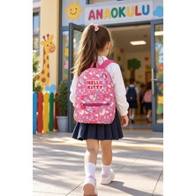 Dodomar Hello Kitty Anaokulu Okul Çantası Çocuk Sırt Çantası Günlük Okul Kullanımı 33 x 22 x 10 cm