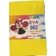 Çook Eva Düz Köpük Plaka 10 Adet Sarı 20X30 cm Hobi El Sanatları Eva Foam Seti