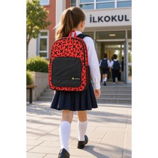 Dodomar Grafiti Game Siyah Kırmızı Ilkokul Okul Çantası Çocuk Öğrenci Sırt Çantası Günlük 44 x 30 x 14