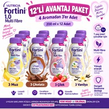 Nutricia Fortını 1.0 Multıfıbre Cılek-Çikolata-Muz-Vanilya  12Lİ Karma Paket