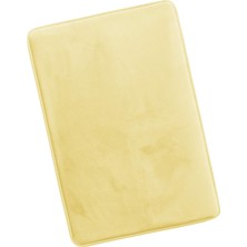 Clara Clark Banyo Halıları, Banyo Için Ultra Yumuşak Peluş Banyo Paspası, Kaymaz, Kadife Hafızalı Köpük Banyo Halıları, 20 x 32, Sert Yumuşak Sarı