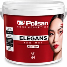 Polisan Elegans Extra Yarı Mat Silikonlu Iç Cephe Boyası 7.5 Lt Beyaz