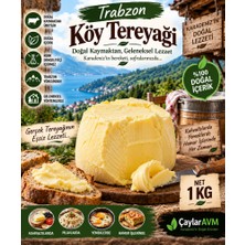Çaylar Avm Trabzon Köy Tereyağı 1 kg – Doğal Kaymaktan Geleneksel Tereyağı