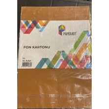 Paper Art Fon Kartonu A4 10 Adet Renkli Karton Sanat Kağıdı Okul Kreş Etkinlik