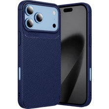 Uray Store Apple iPhone 18 Pro Auto Focus Karbon Kapak - Lacivert