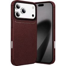 Uray Store Apple iPhone 18 Pro Max Auto Focus Karbon Kapak - Bordo