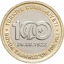 Yuonis Art 1 Türk Lirası - Büyük Taarruz'un 100. Yılı - 2022