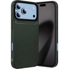 Uray Store Apple iPhone 18 Pro Max Auto Focus Karbon Kapak - Yeşil