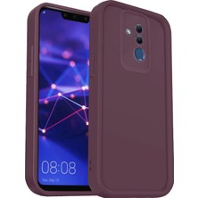 Uray Store Huawei Mate 20 Lite Kılıf Viera Silikon - Mürdüm