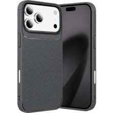 Uray Store Apple iPhone 18 Pro Auto Focus Karbon Kapak - Gri