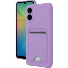 Uray Store Samsung Galaxy A07 4g Kelvin Kartvizitli Silikon - Lila