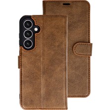 Uray Store Samsung Galaxy S26 Fe Trend S Plus Kapaklı Kılıf - Taba