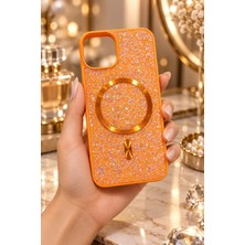 Sanalik Aksesuar Iphone 13 Uyumlu Diamond Kristal Taşlı Magsafe Kristal Taşlı Premium Telefon Kılıfı
