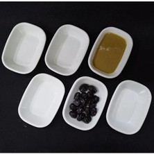Poliva Home 6 Lı Sosluk Çerezlik Kahvaltı Tabağı Melamin Serpme Kahvaltılık 14X9