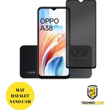 TechnoCase Oppo A38 Hayalet Cam Mat Nano Ekran Koruyucu Darbelere Karşı Dayanıklı Flexible Nano Cam
