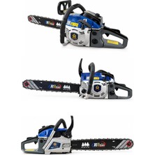 Öm-ka Royal 55 cc Çift Egzozlu Motorlu Testere - 51 cm Kılavuz- 4.2 Hp Benzinli Ağaç Kesme Makinesi