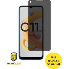 TechnoCase Realme C11 Mat Hayalet Nano Cam Darbelere Karşı Dayanıklı Esnek Nano Ekran Koruyucu