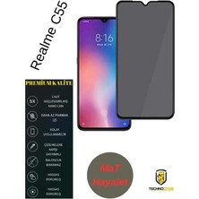 TechnoCase Realme C55 Mat Hayalet Nano Esnak Ekran Koruyucu Cam