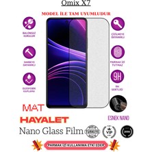 TechnoCase Omix X7 Tam Uyumlu Mat Hayalet Privacy Esnek Nano Ekran Koruyucu Film