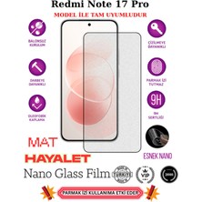 TechnoCase Redmi Note 17 Pro Tam Uyumlu Mat Hayalet Privacy Esnek Nano Ekran Koruyucu Film