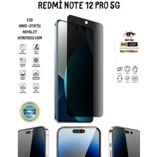 TechnoCase Redmi Note 12 Pro 5g Uyumlu Hayalet Ekran Koruyucu 6d Tam Kapatan Esd Anti-Static Koruyucu Cam