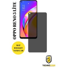 TechnoCase Oppo Reno 5 Lite Uyumlu Mat Hayalet Nano Cam Darbelere Karşı Dayanıklı Esnek Nano Ekran Koruyucu
