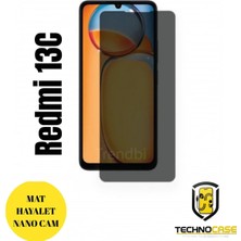 TechnoCase Redmi 13C Mat Hayalet Nano Cam Darbelere Karşı Dayanıklı Esnek Nano Ekran Koruyucu