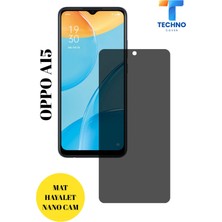 TechnoCase Oppo A15 Mat Hayalet Nano Cam Darbelere Karşı Dayanıklı Esnek Nano Ekran Koruyucu