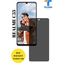 TechnoCase Realme C53 Mat Hayalet Nano Cam Darbelere Karşı Dayanıklı Esnek Nano Ekran Koruyucu