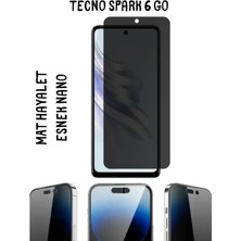 TechnoCase Tecno Spark 6 Go Uyumlu Mat Hayalet Esnek Nano Ekran Koruyucu