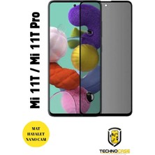 TechnoCase Mi 11T / 11T Pro Mat Hayalet Nano Cam Darbelere Karşı Dayanıklı Esnek Nano Ekran Koruyucu
