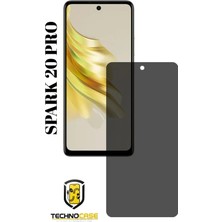 TechnoCase Tecno Spark 20 Pro Mat Hayalet Nano Cam Darbelere Karşı Dayanıklı Esnek Nano Ekran Koruyucu