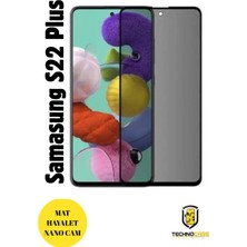 TechnoCase Samsung S22 Plus Hayalet Cam Mat Nano Ekran Koruyucu Darbelere Karşı Dayanıklı Flexible Nano Cam