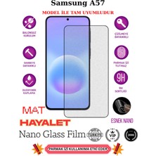 TechnoCase Samsung A57 Tam Uyumlu Mat Hayalet Privacy Esnek Nano Ekran Koruyucu Film