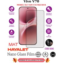 TechnoCase Vivo V70 Tam Uyumlu Mat Hayalet Privacy Esnek Nano Ekran Koruyucu Film