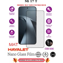 TechnoCase Mi 17 T Tam Uyumlu Mat Hayalet Privacy Esnek Nano Ekran Koruyucu Film