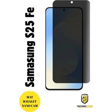 TechnoCase Samsung S25 Fe Hayalet Cam Mat Nano Ekran Koruyucu Darbelere Karşı Dayanıklı Flexible Nano Cam